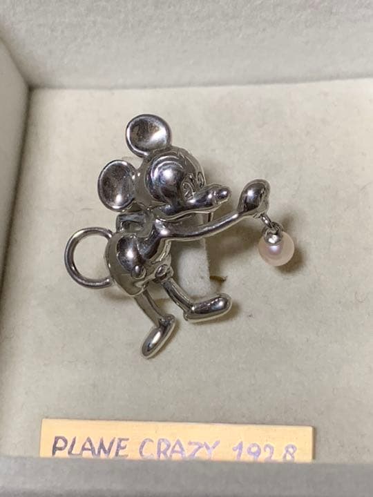 ディズニー シルバーピン パール付 6個