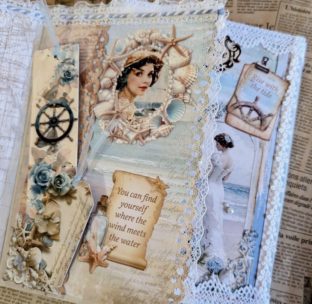 「海からの贈り物」海辺のノスタルジー大型ジャンクジャーナル✨Sunshine✨