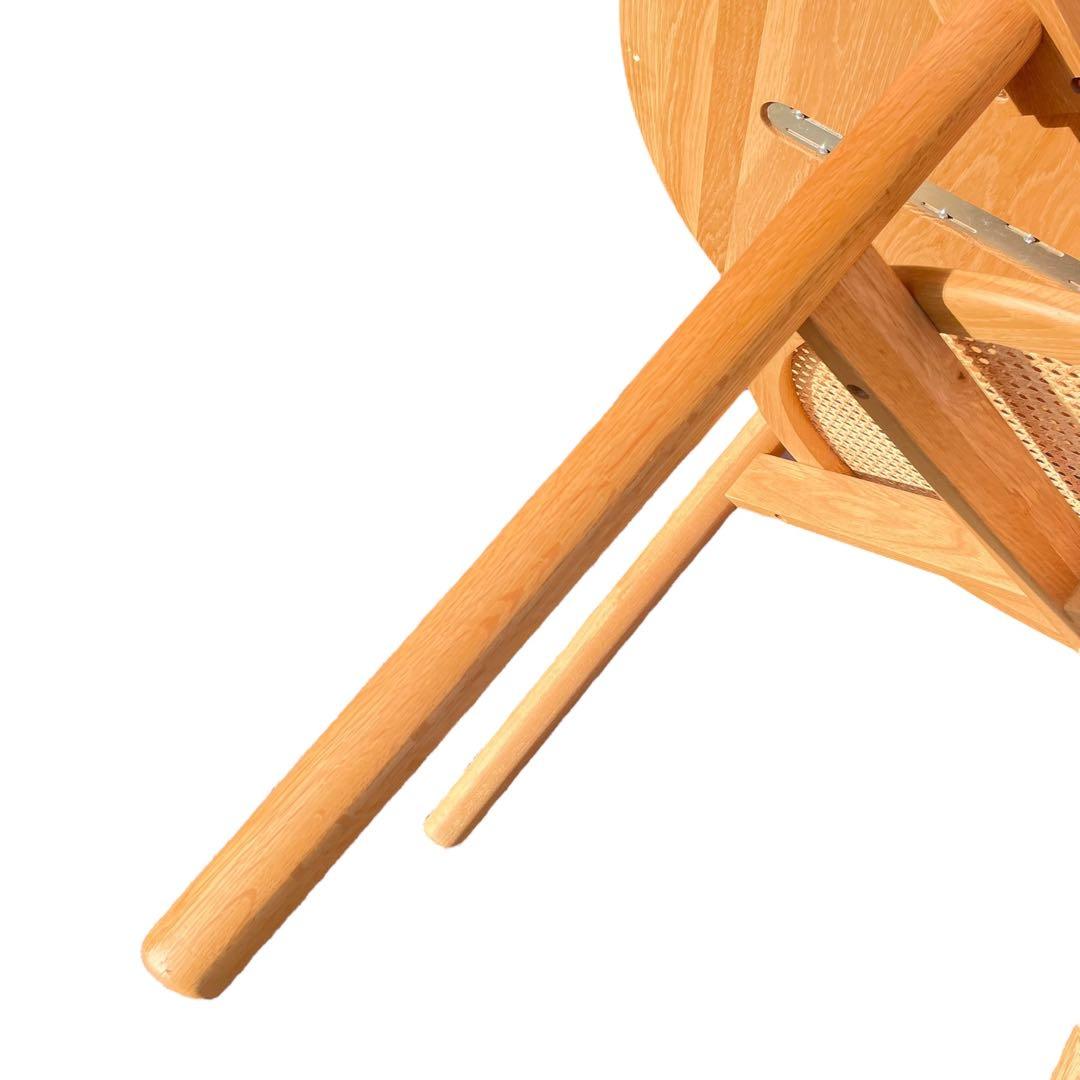 HR575 【美品】ウニコ　SOLK ソルク　ラウンドダイニングテーブル