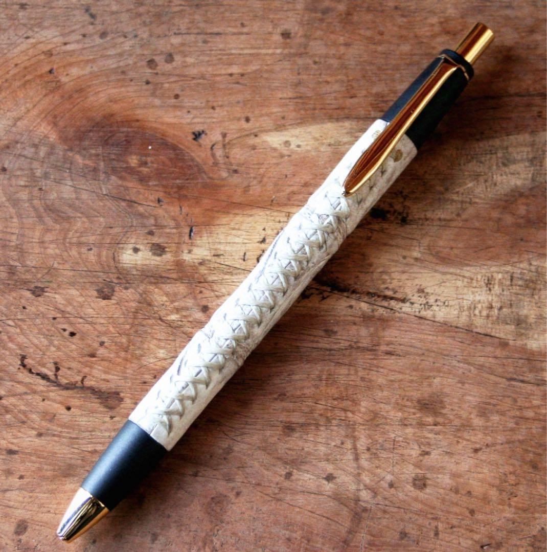 schicksal 革軸ペン　ヒマラヤクロコダイル　シャーペン 0.5mm