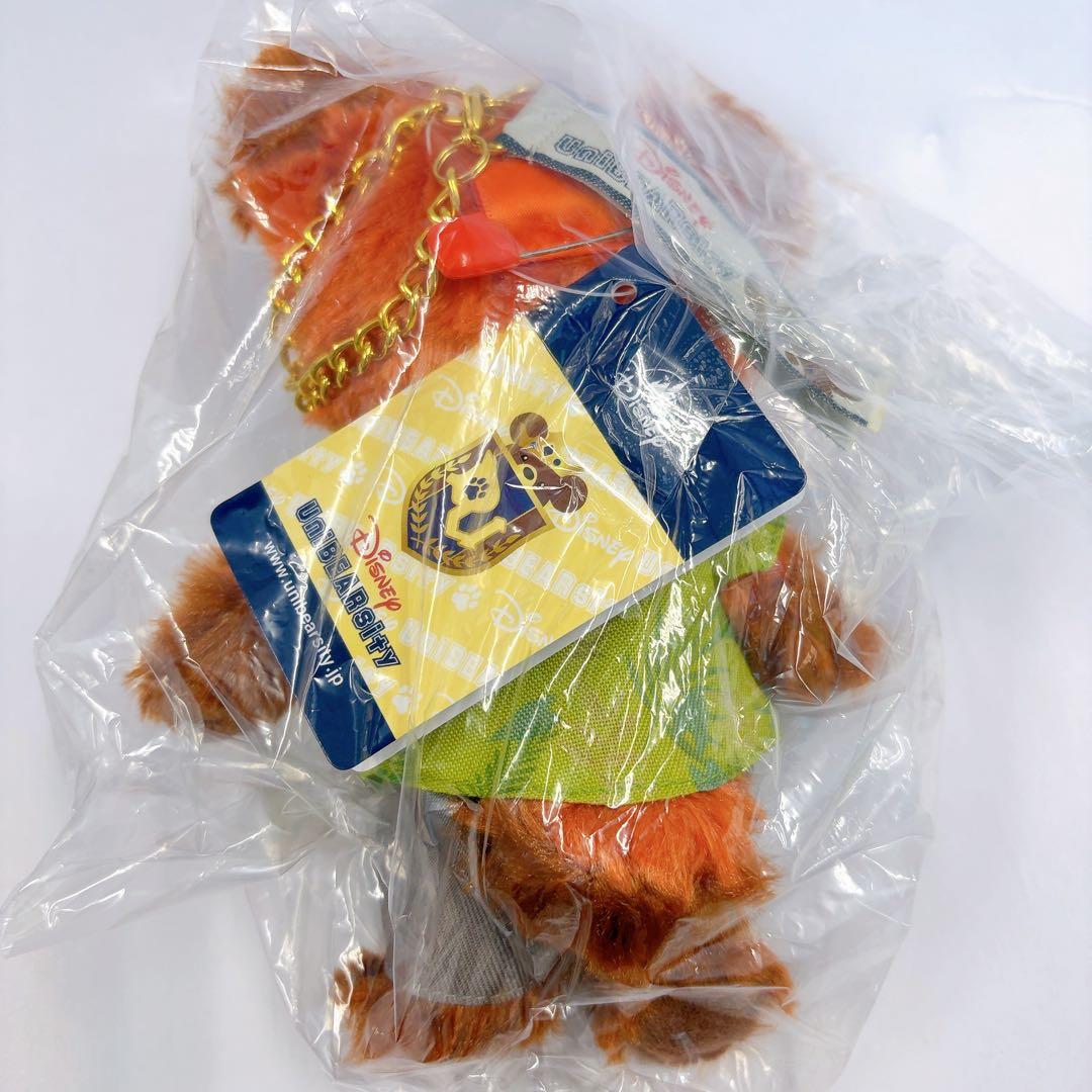 ユニベア シティパウシクル ぬいぐるみ　キーチェーン　ズートピア　ニック