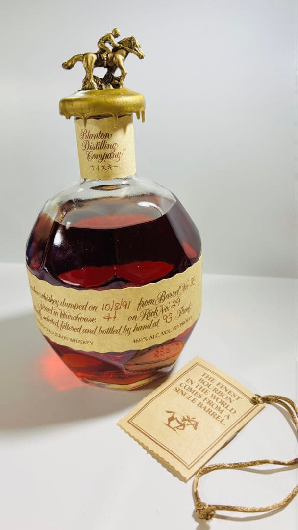 Blanton's シングルバレルバーボン1991年