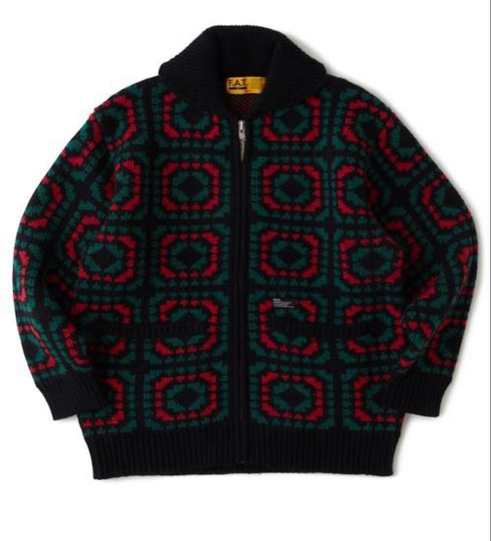 美品FAT COWCHET カーディガン　カウチンskinny