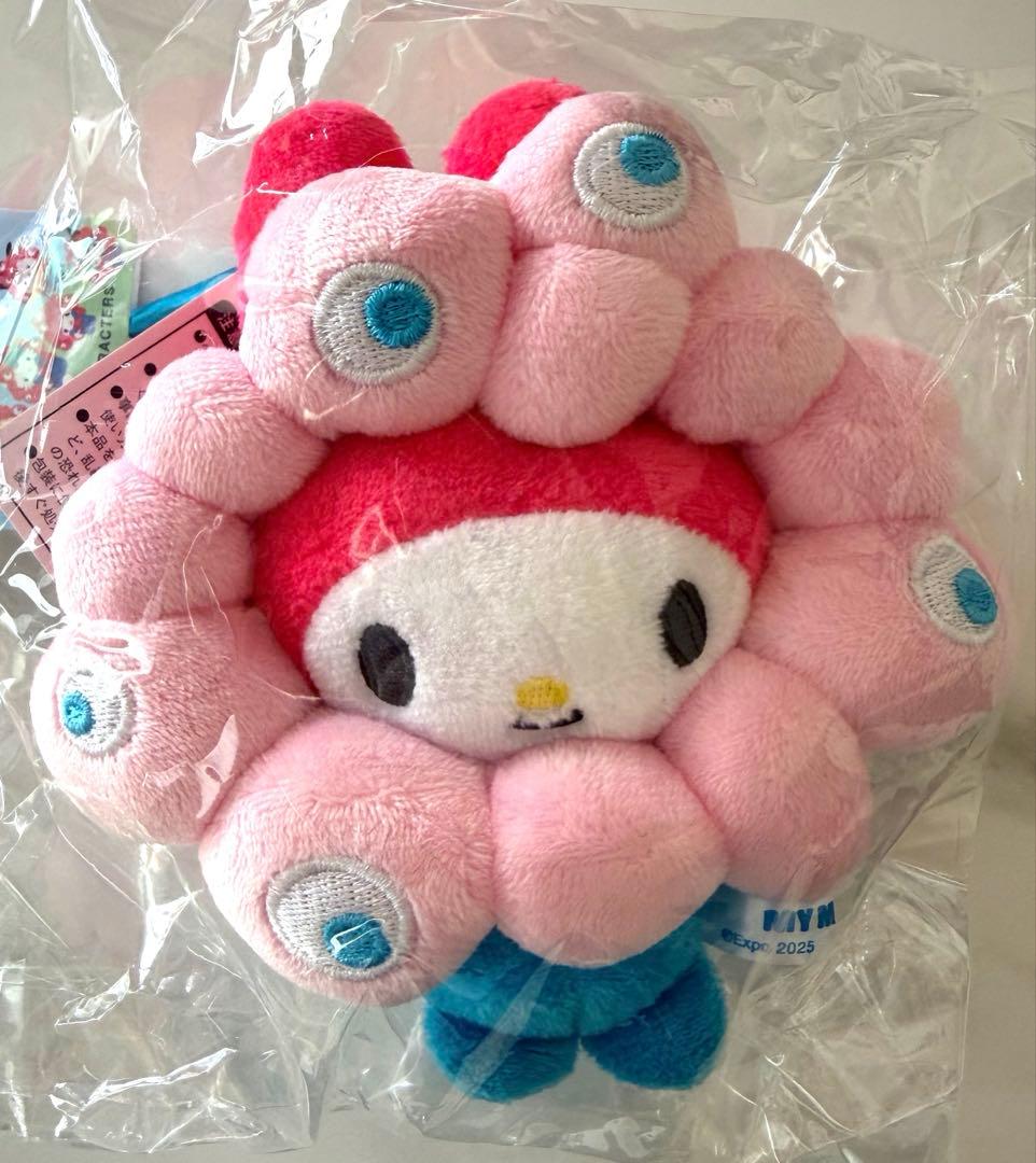 ミャクミャク マイメロ マイメロディー 会場限定 カラビナ付きマスコット