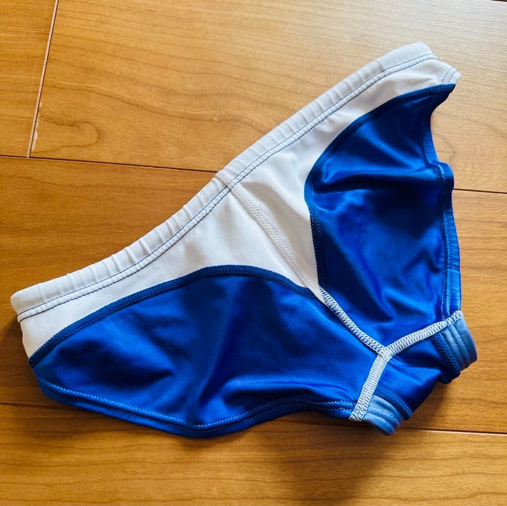 SPEEDO アクアスペック RQ632 ブルー×ホワイト　Mサイズ 競パン