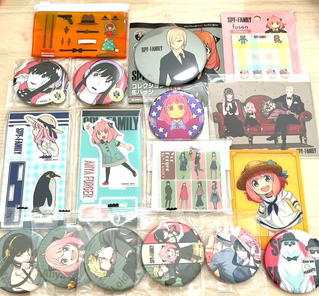 スパイファミリー　缶バッジ　17点セット
