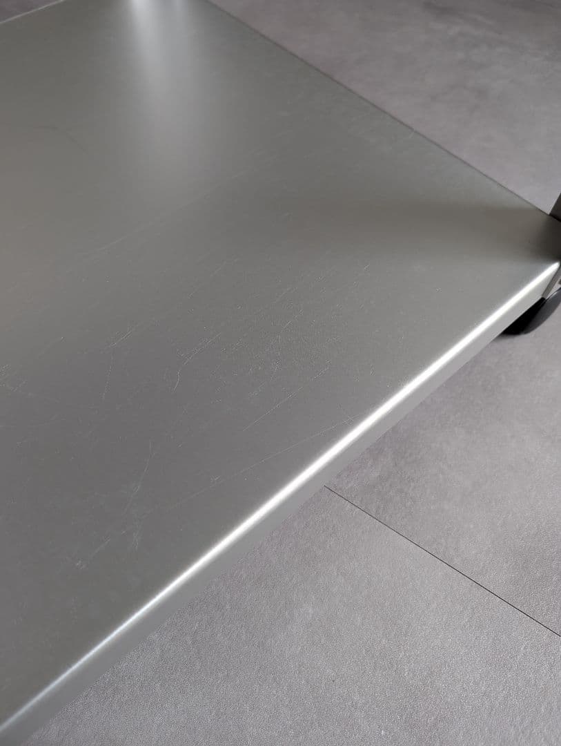 2000's 廃盤/無印良品 アルミサイドテーブルワゴン 鈴木敏彦デザイン