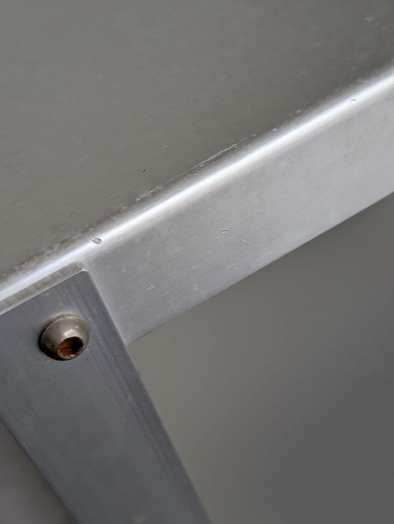 2000's 廃盤/無印良品 アルミサイドテーブルワゴン 鈴木敏彦デザイン