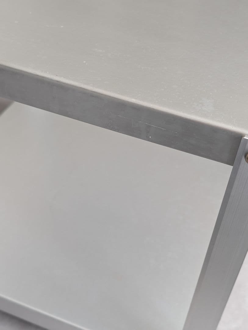 2000's 廃盤/無印良品 アルミサイドテーブルワゴン 鈴木敏彦デザイン