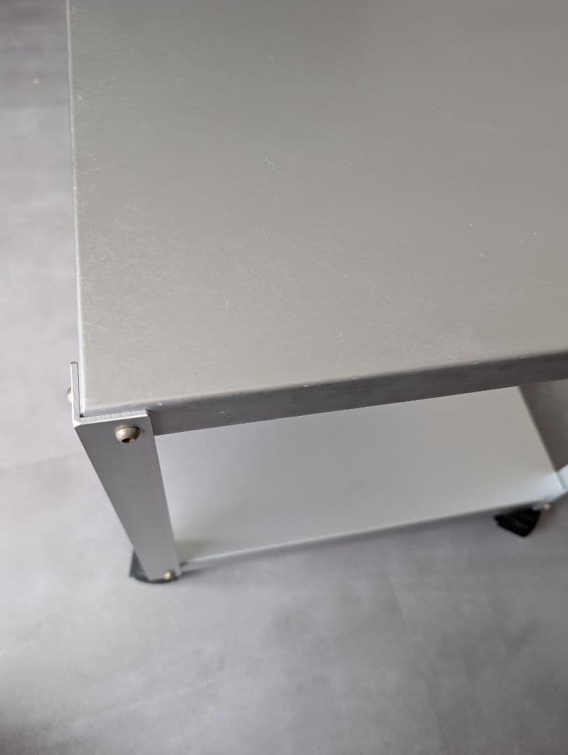 2000's 廃盤/無印良品 アルミサイドテーブルワゴン 鈴木敏彦デザイン