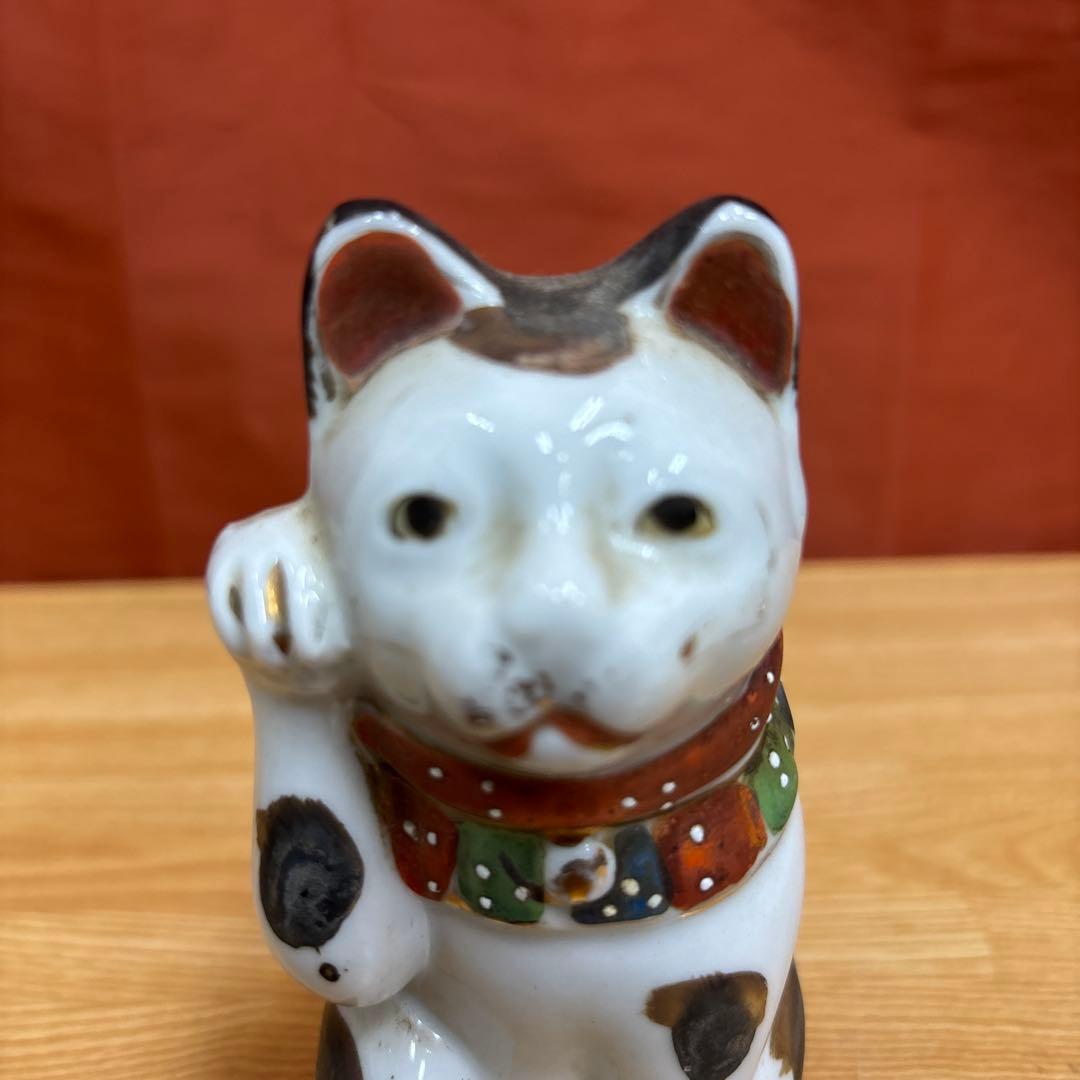 時代物 古い 招き猫 貯金箱 置物 縁起物 骨董
