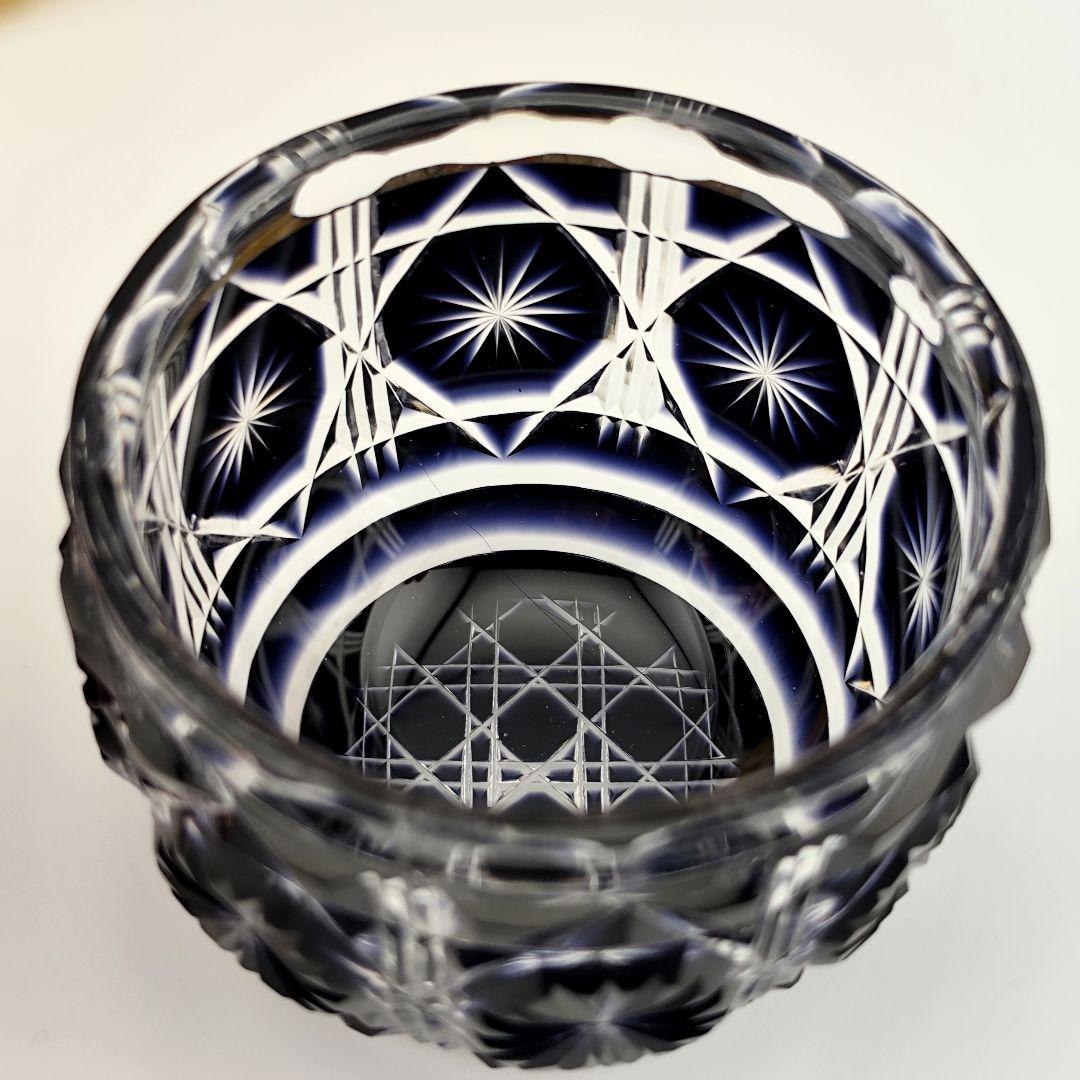 美品☆薩摩切子 猪口（切子、江戸切子、薩摩切子）