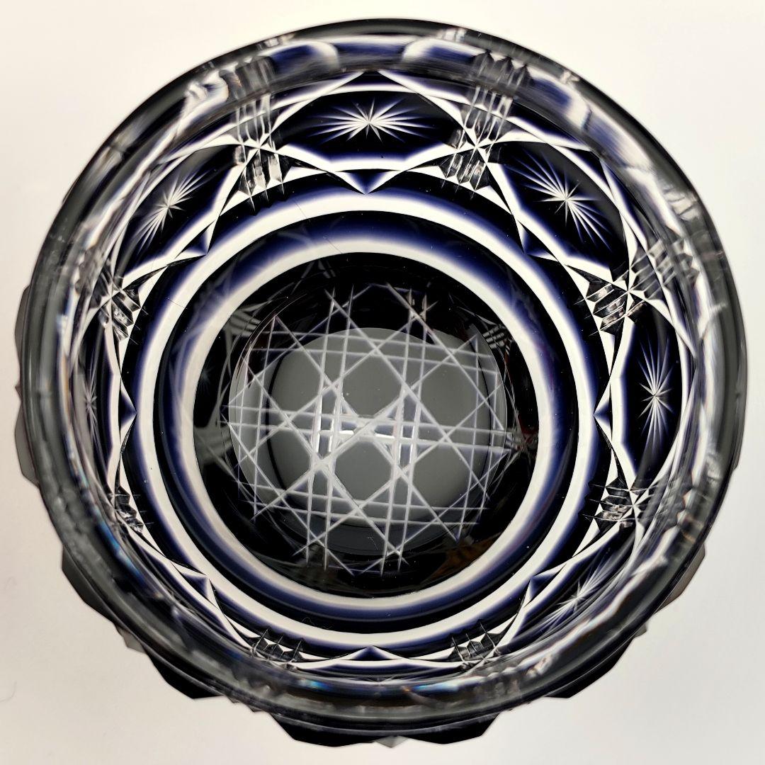 美品☆薩摩切子 猪口（切子、江戸切子、薩摩切子）