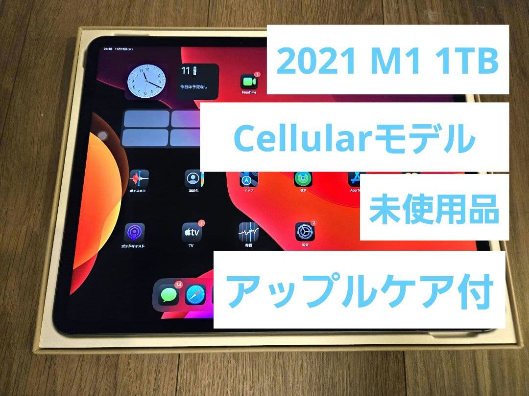 iPad Pro M1 1TB 12.9 　AppleCare　未使用 6万円引