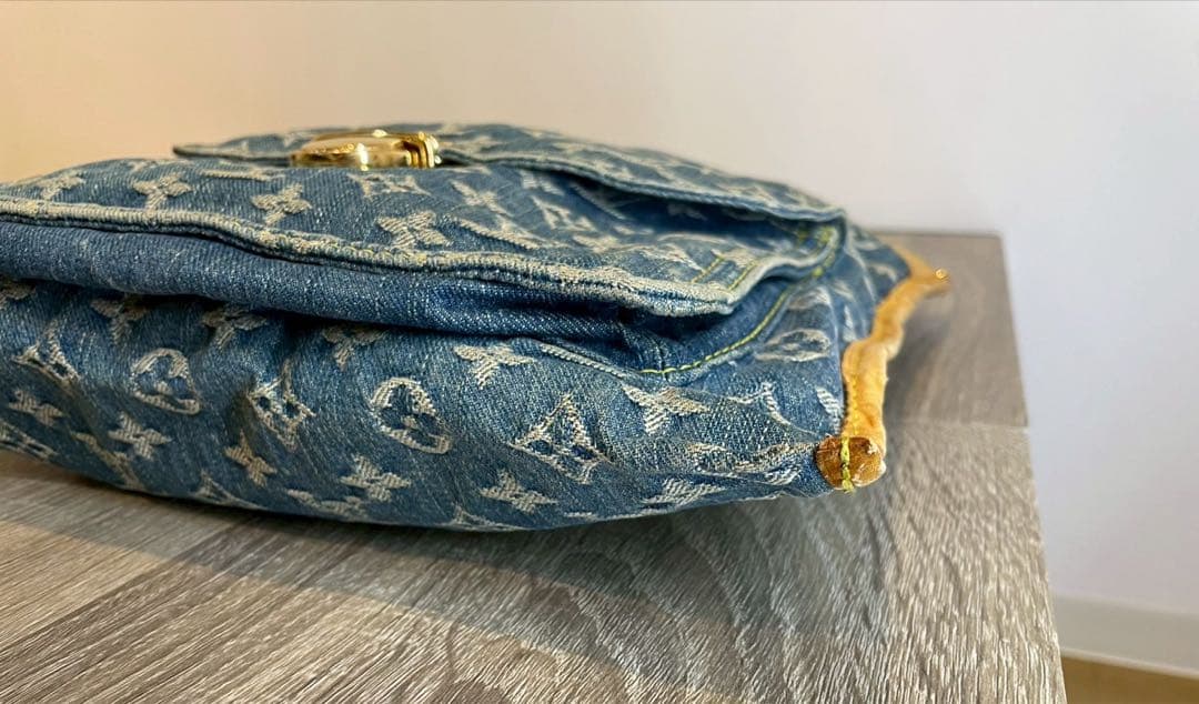 Louis Vuitton ルイヴィトン フラットショッパー　モノグラム　デニム