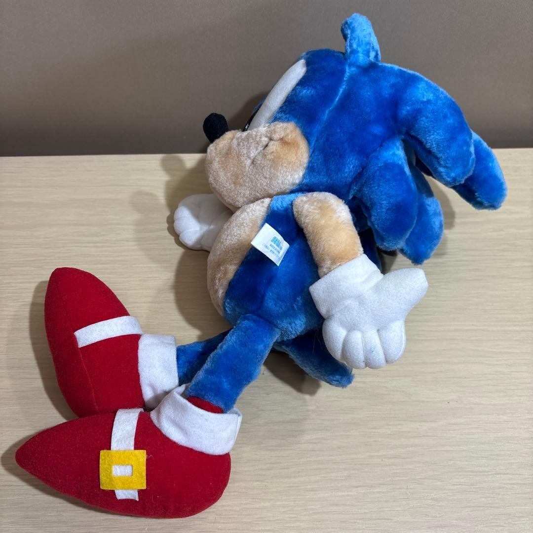 希少 美品 ペールカラーぬいぐるみ　ソニック＆テイルス　SEGAセガ 35cm