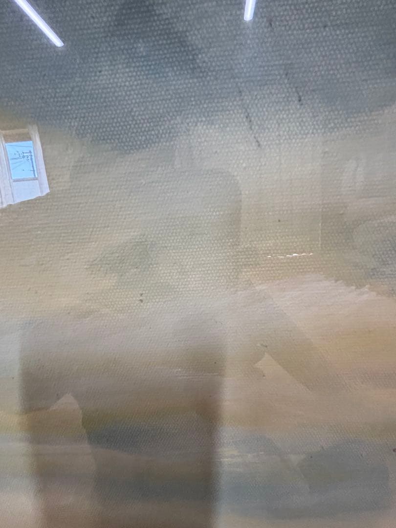 大作　油絵　『小川』　浅井忠？