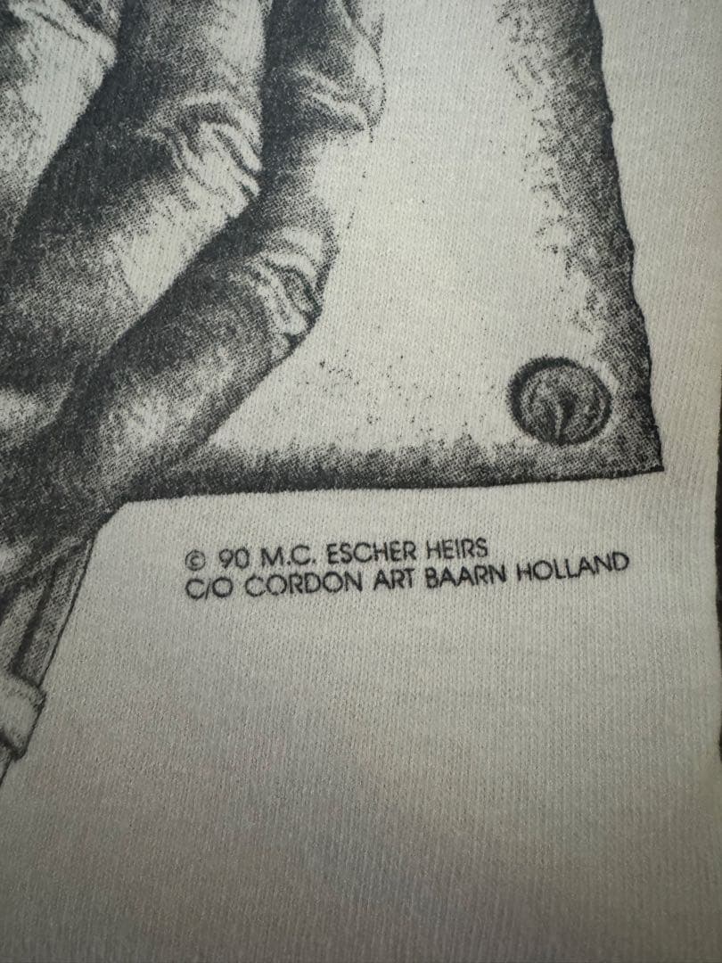 最終値下げ！破格！90s ヴィンテージ　エッシャーTシャツ　アートTシャツ