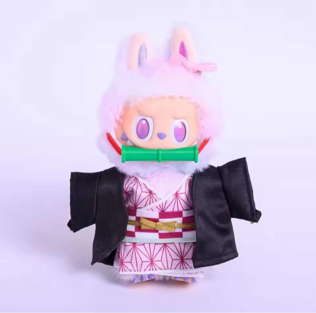 Labubuラブブ 15〜17cm用 和風隊服風コスチューム 8点セット