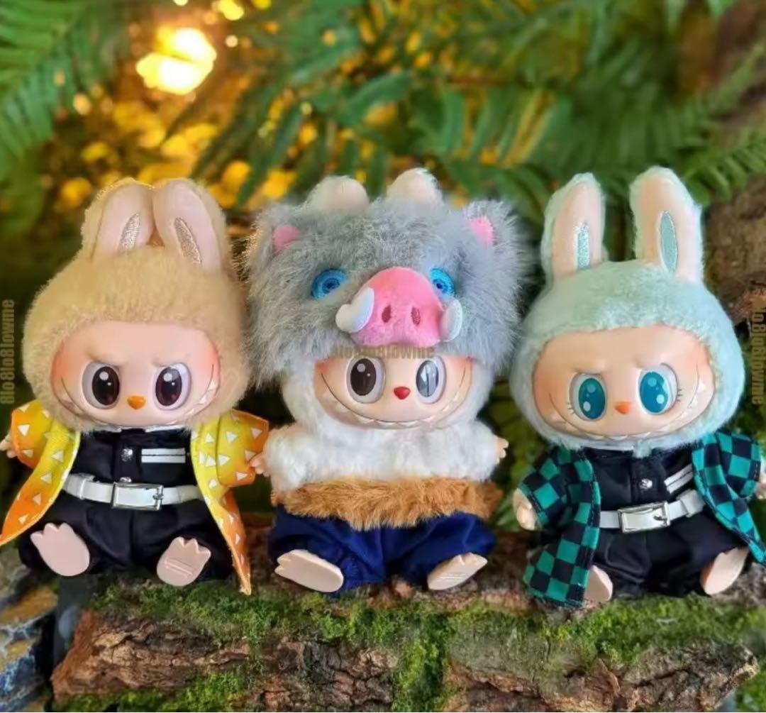 Labubuラブブ 15〜17cm用 和風隊服風コスチューム 8点セット