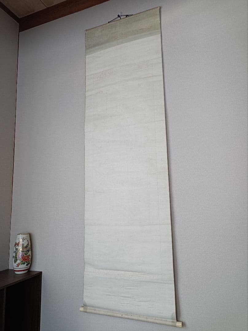 軸 開運 絵 松蔭 臨済宗 龍神 滝 山水 中国 風水 美術 骨董 インテリア