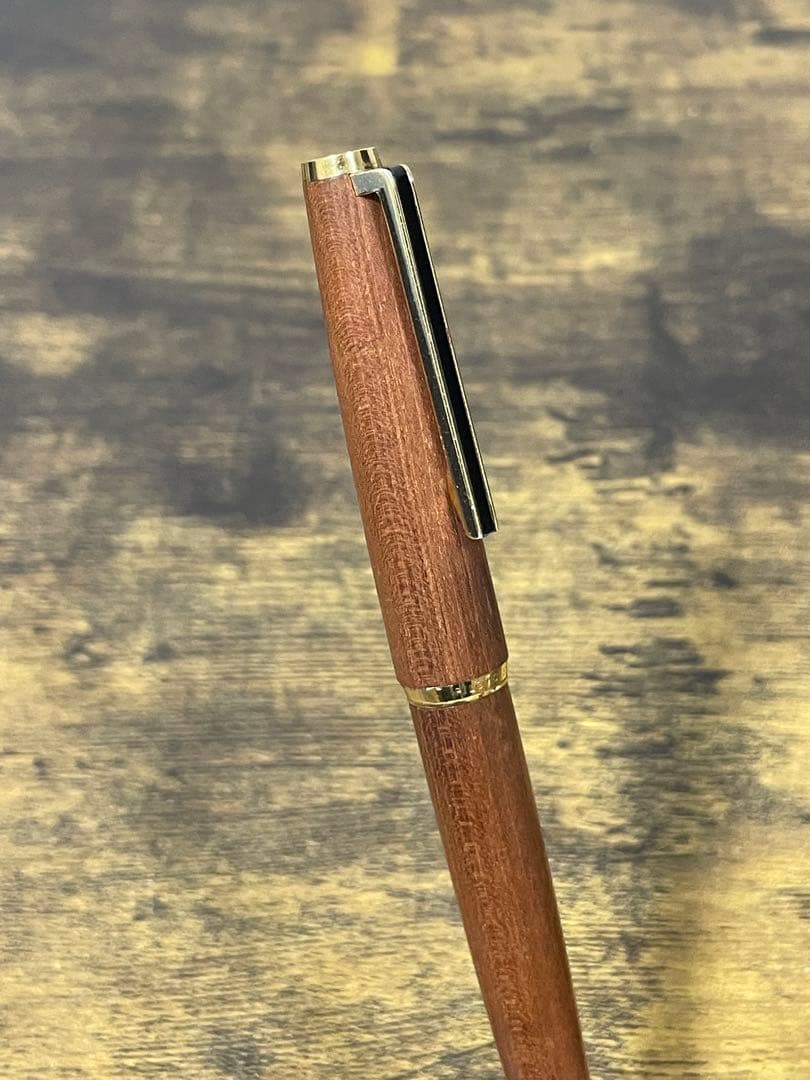 1974年製　初代カスタム　高級天然　イタヤカエデ 大型18金　万年筆　細字