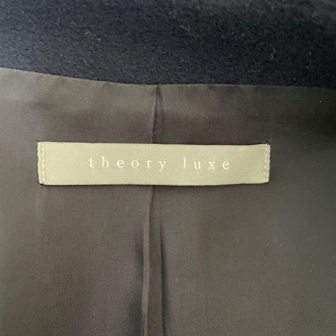 theory luxeネイビー チェスターコート