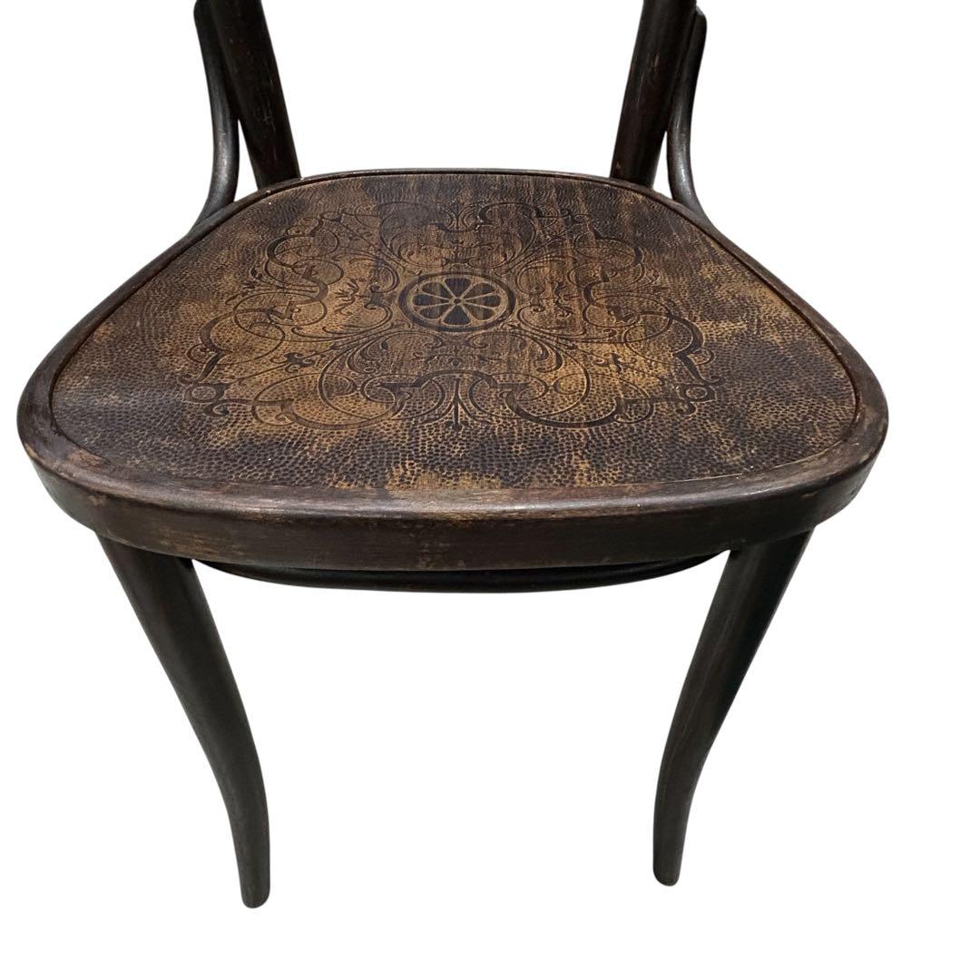 激レアアンティークTONベントウッドチェア パネルバック2脚 価値の解る方に!