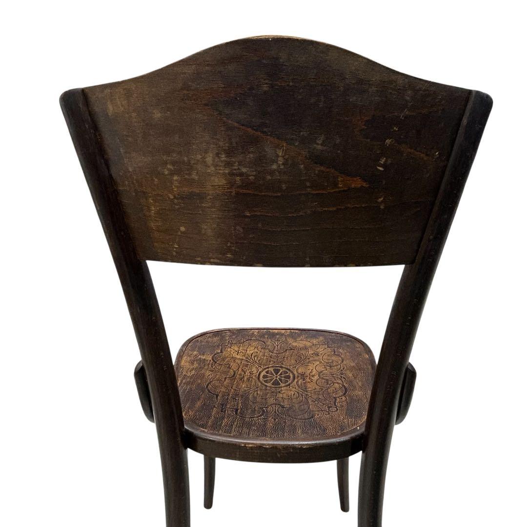 激レアアンティークTONベントウッドチェア パネルバック2脚 価値の解る方に!