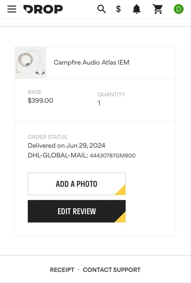 イヤホン Campfire Audio ATLAS