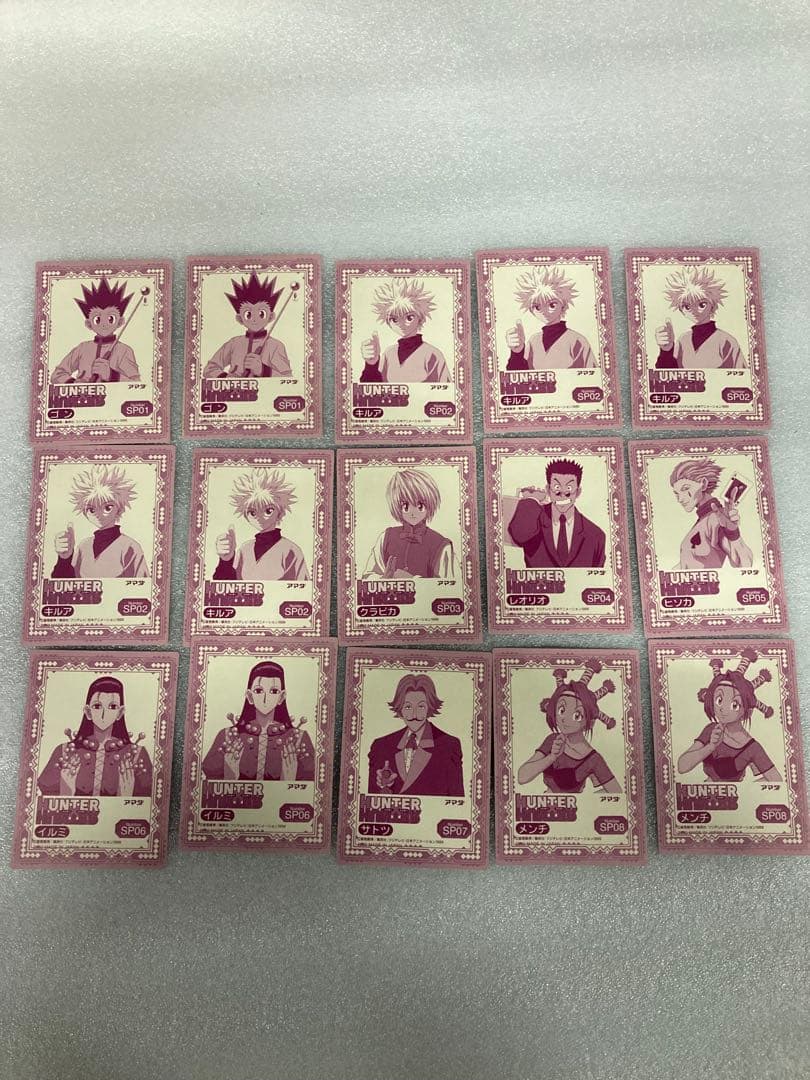 A0105）HUNTER×HUNTERトレーディングステッカー　15枚セット