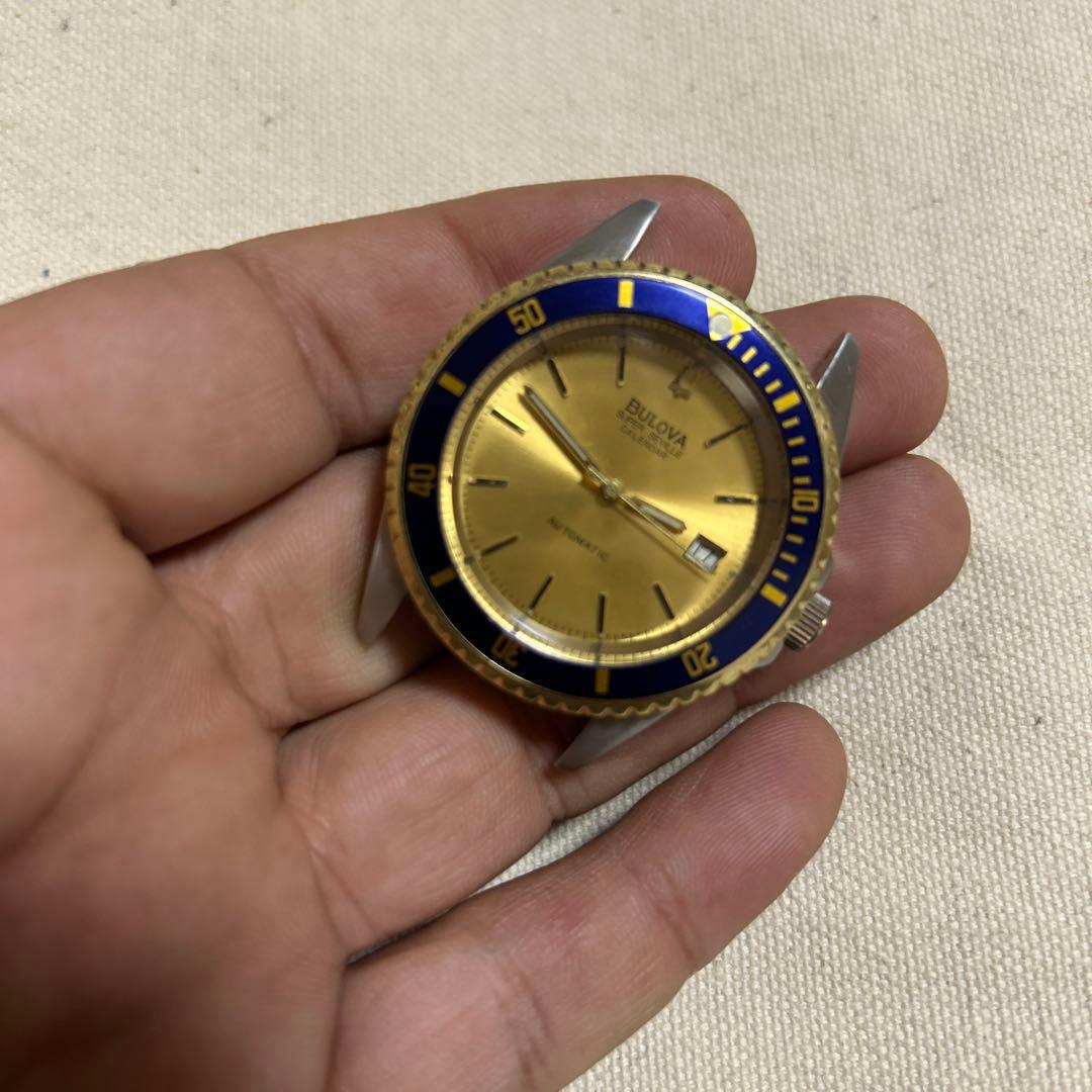 鼎*家様 Bulova 自動巻き腕時計 ゴールド/ブルー