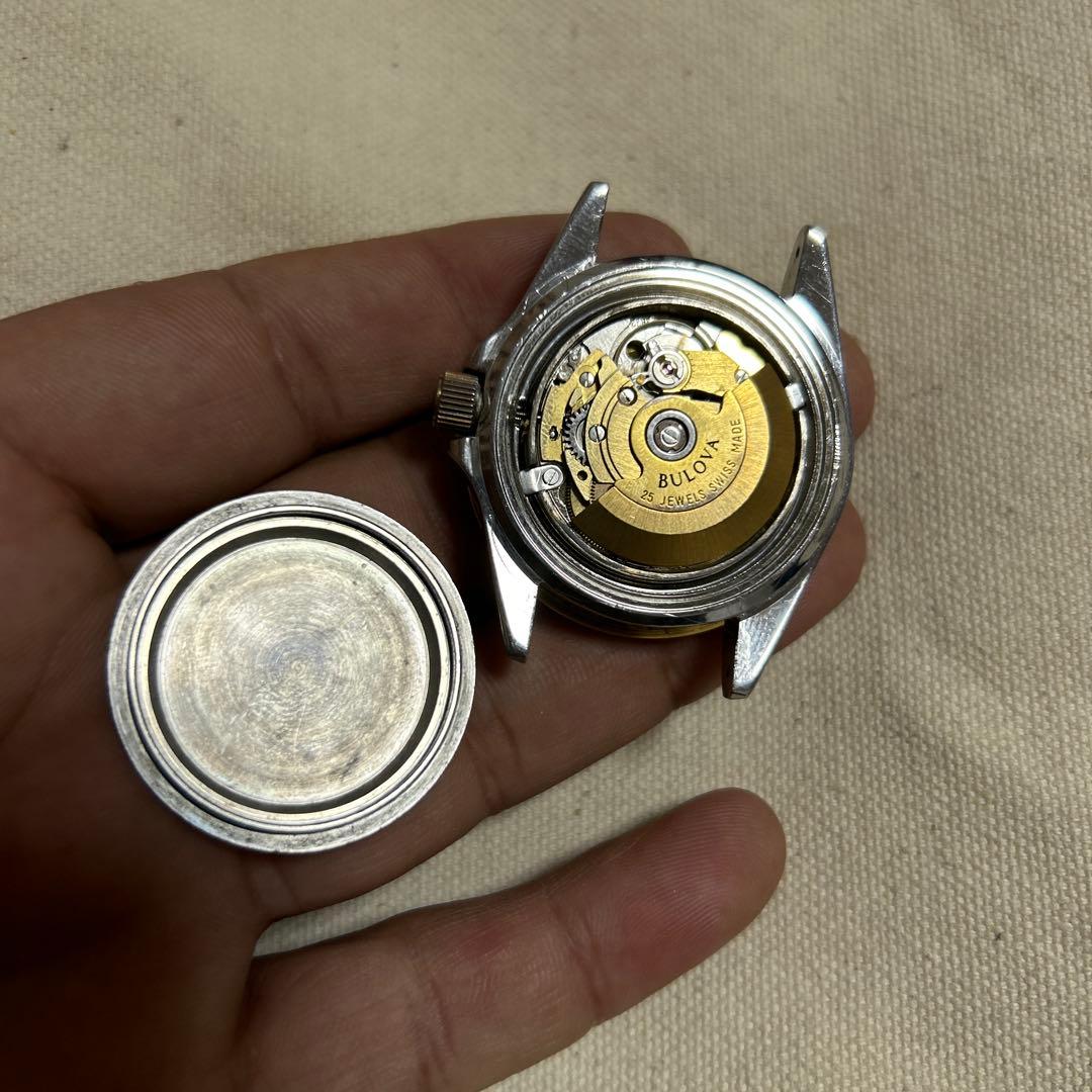 鼎*家様 Bulova 自動巻き腕時計 ゴールド/ブルー