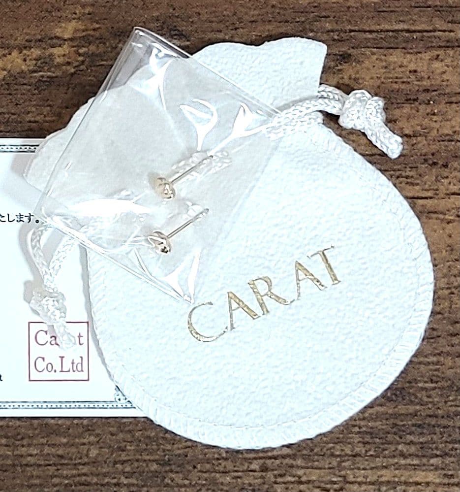 タイムセール新品未開封☆CaratキャラットK18星ピアス5㎜軸太0.9㎜ポスト