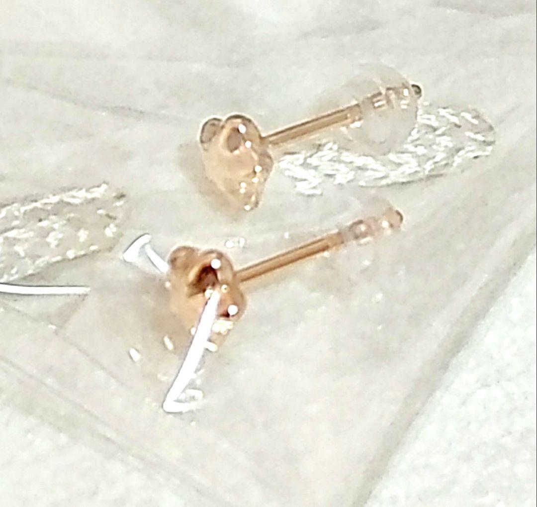 タイムセール新品未開封☆CaratキャラットK18星ピアス5㎜軸太0.9㎜ポスト