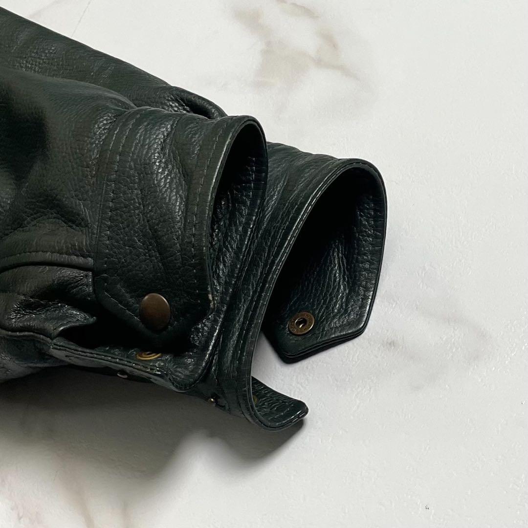 【美品✨】PAIR SLOPE 2way ライダースジャケット ライナー 緑