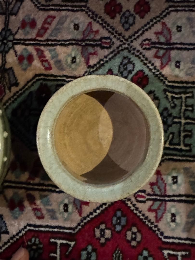 ‼️最後の値段出します‼️リサイクルFORT‼️中国の青磁香炉‼️緑石の木蓋付