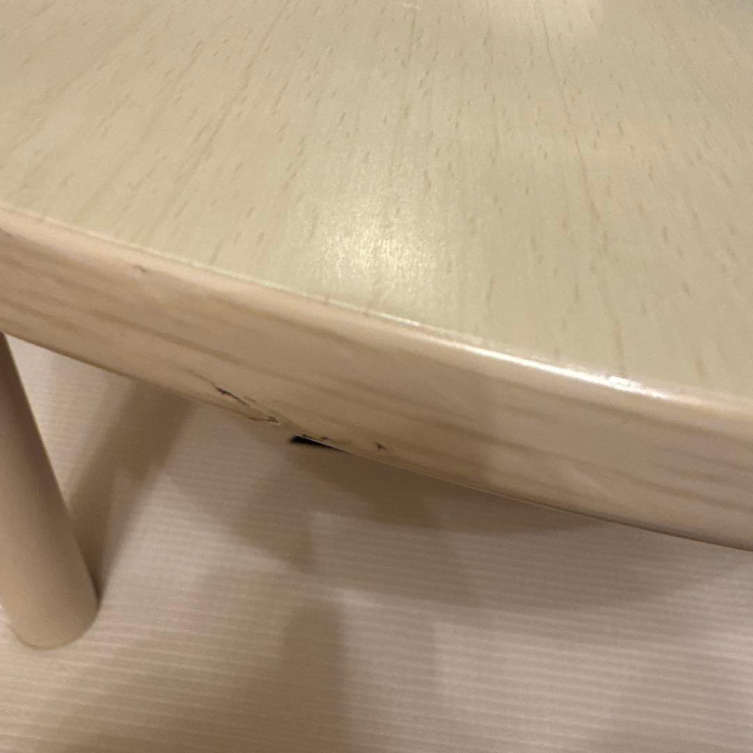 【mappy様】ニトリ こたつテーブル ホワイト 楕円形 木製脚