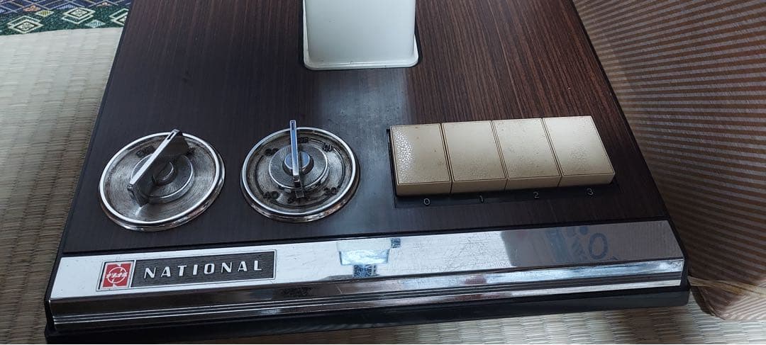 箱付　動作確認済　ナショナル　高級お座敷扇　松風　F-30LZ 木目　扇風機