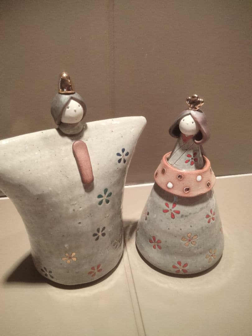 良品good item雛人形（Hina doll陶器作家西崎和子小さいサイズです