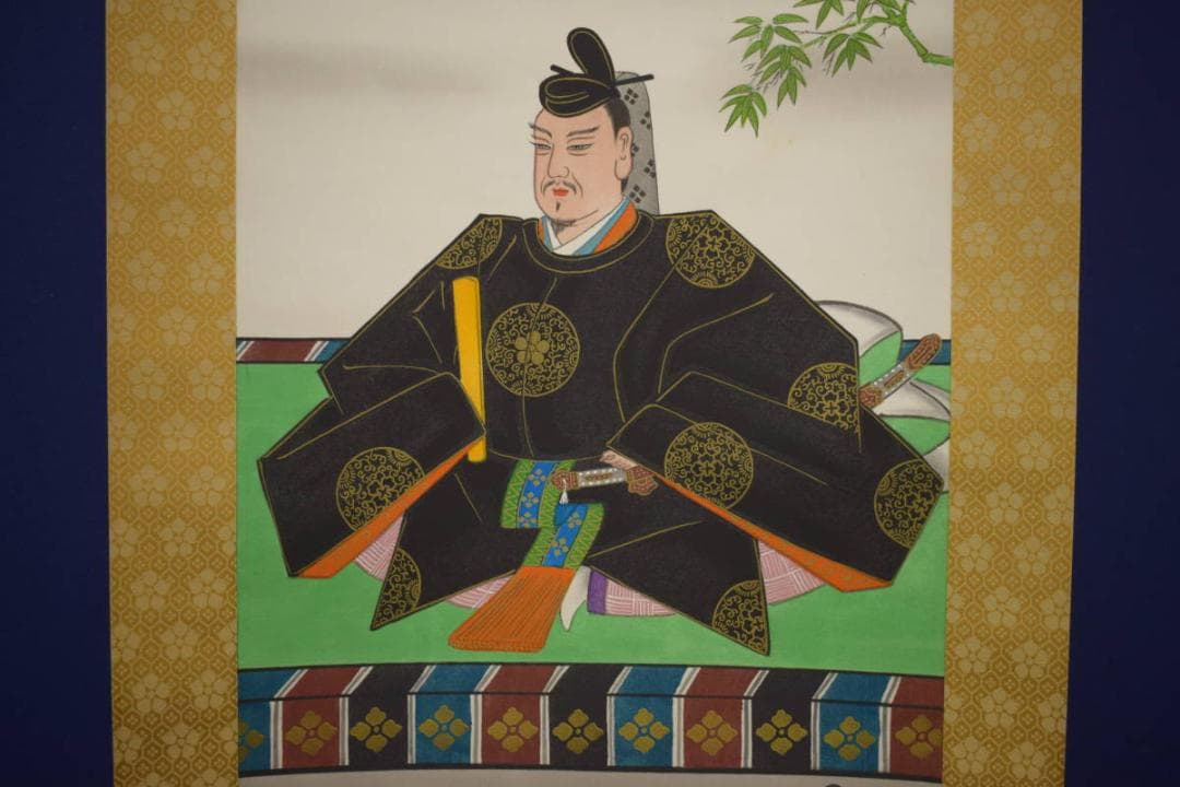 複製/昇月/松竹梅/天神図/工芸/布袋屋掛軸HI-748