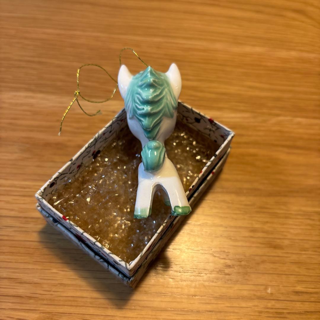 内藤ルネ ユニコーン 陶器 オーナメント 置物 昭和レトロ