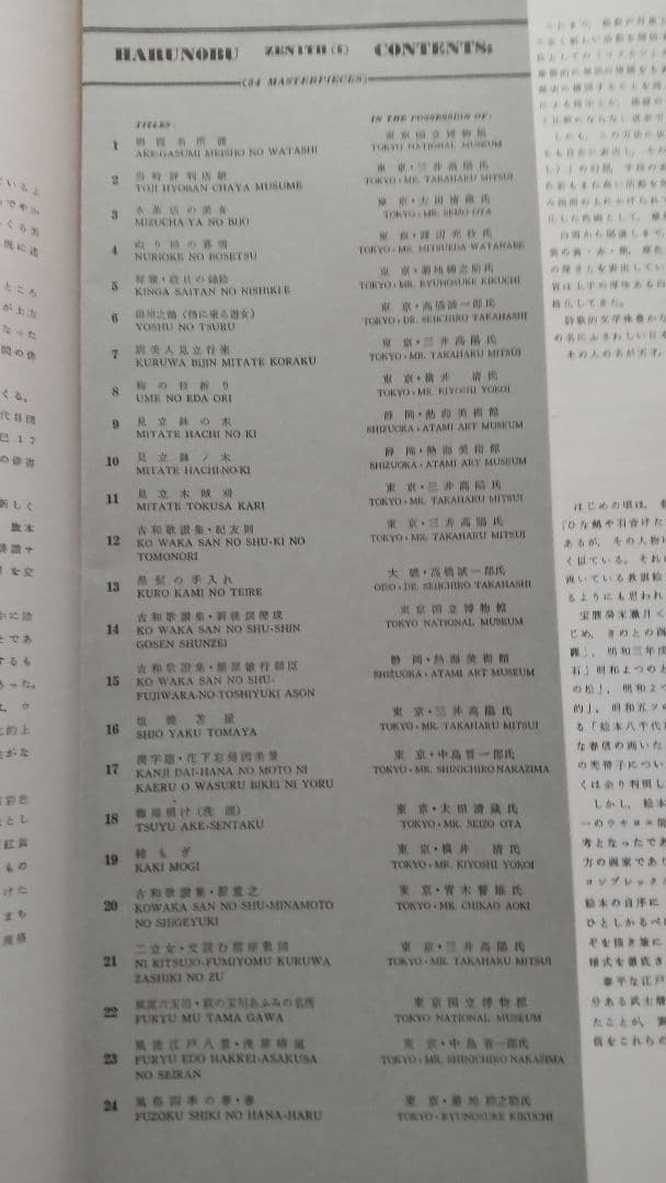 浮世絵版画★画装用画★6冊セット★春信HARUNOBU★２４枚セット★シリーズ3