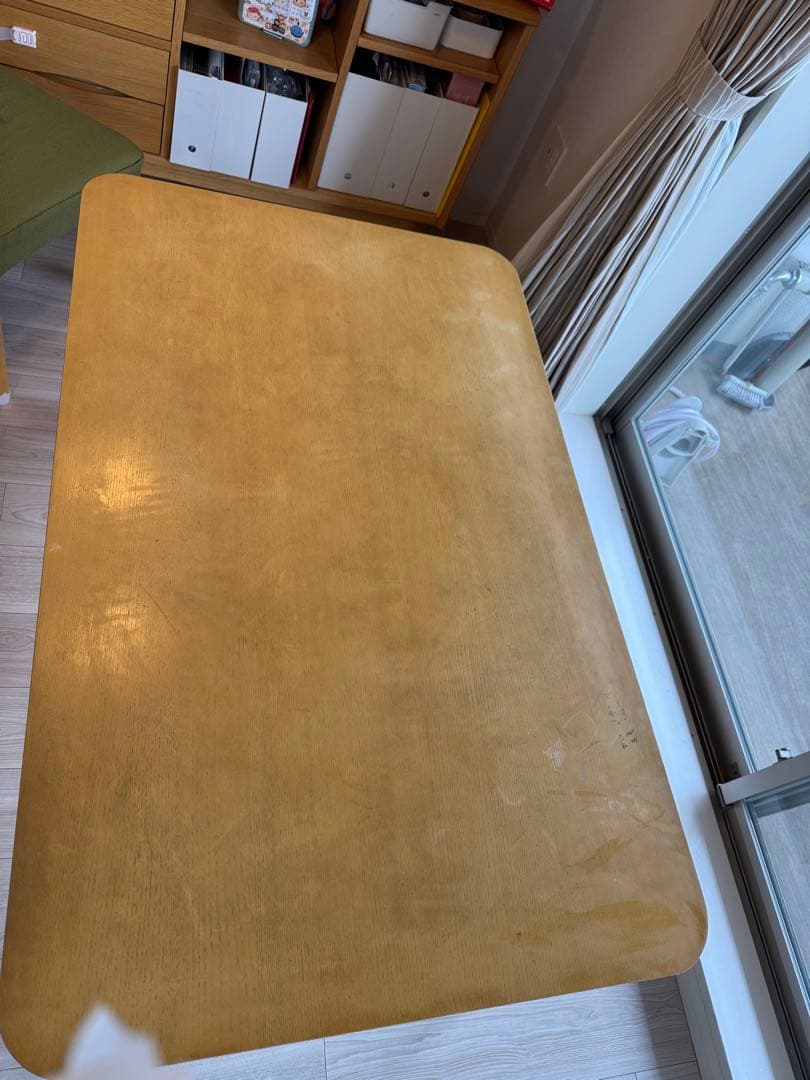 ニトリ　ダイニングテーブル　4人掛け　ナチュラル　ウッド　120cm