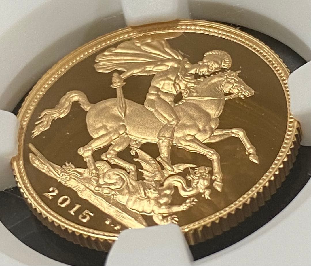 ☆最高鑑定☆2015年 1ソブリン金貨 NGC PF 70 UC