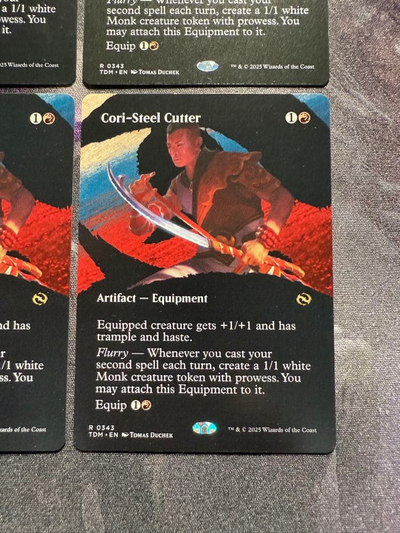 【ショーケース】コーリ鋼の短刀　英語　4枚セット