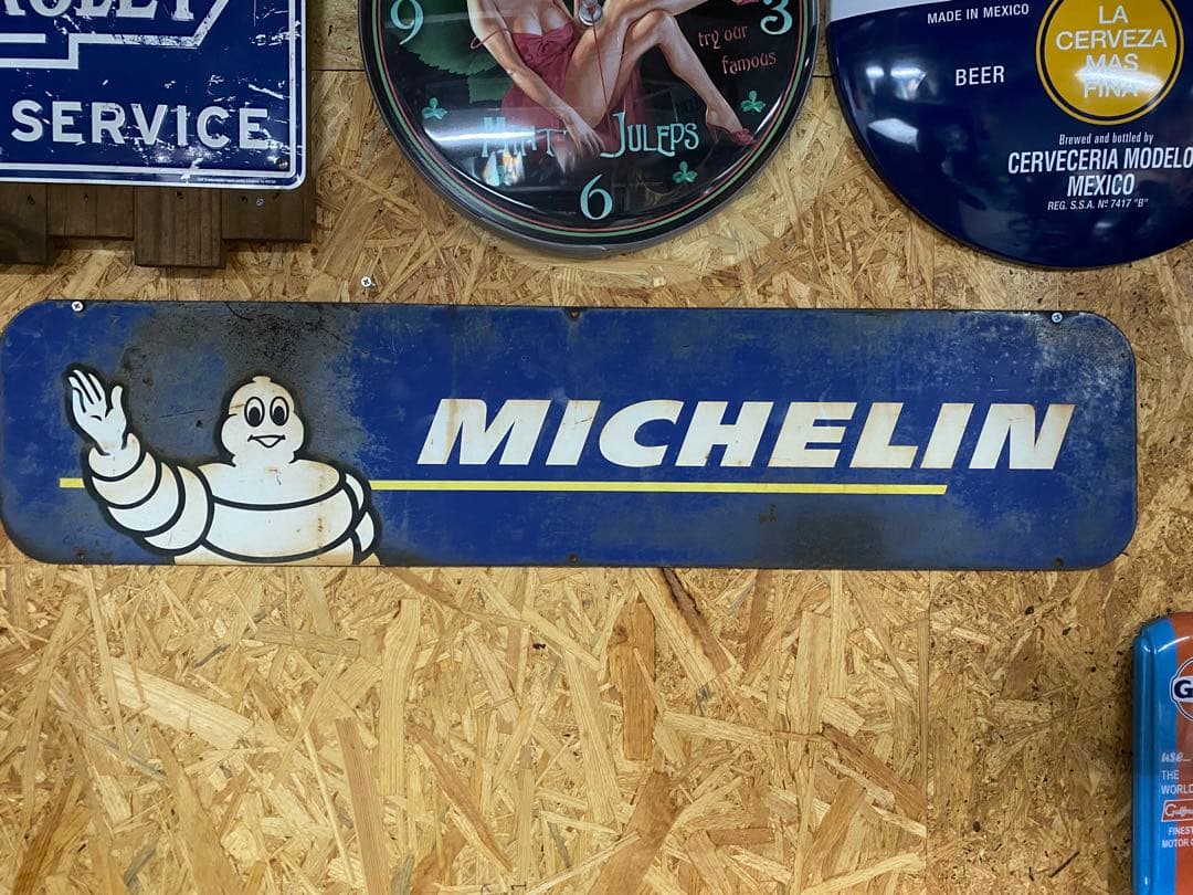 MICHELIN ビバンダム サイン ガレージ フランス　アメリカン雑貨