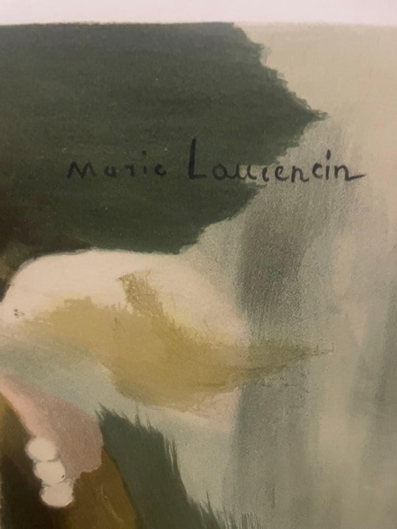 マリー•ローランサン　リトグラフ　作品名　婦人　エディション50/100