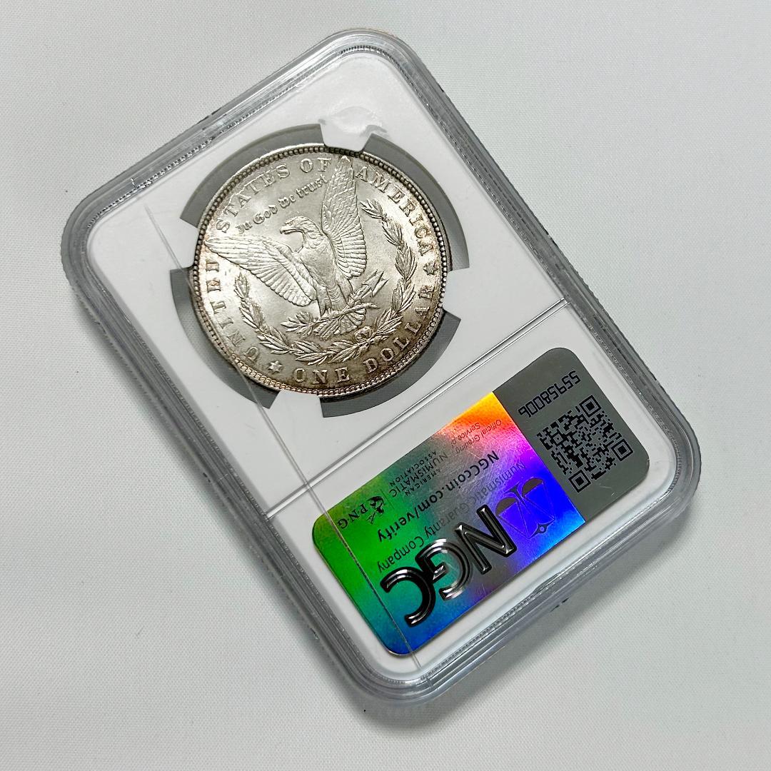 1887年 MORGAN SILVER DOLLAR アメリカ　NGC MS63