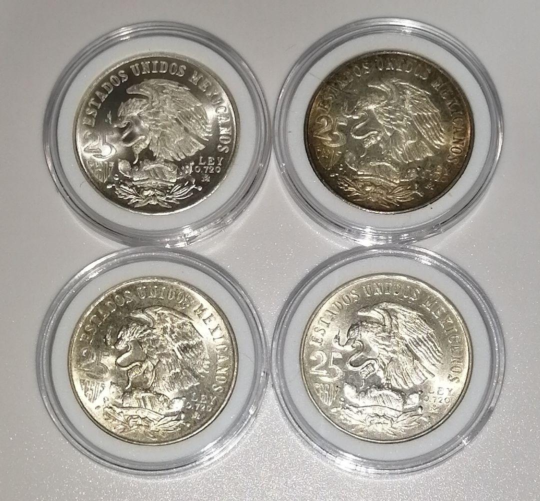 メキシコオリンピック記念25ペソ銀貨　1968